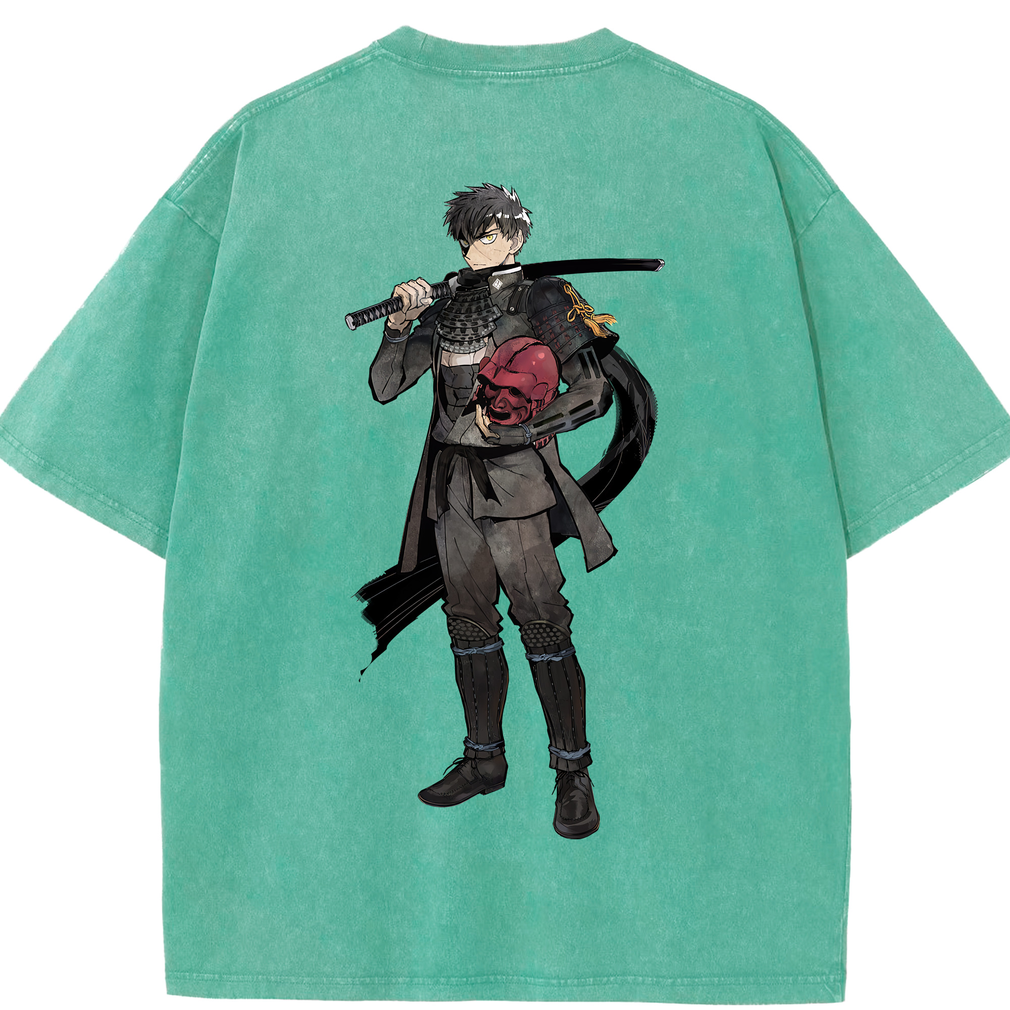 （画像用） 刀剣乱舞 Touken Ranbu 綿100% ヴィンテージ風 半袖Tシャツ（背面プリント）